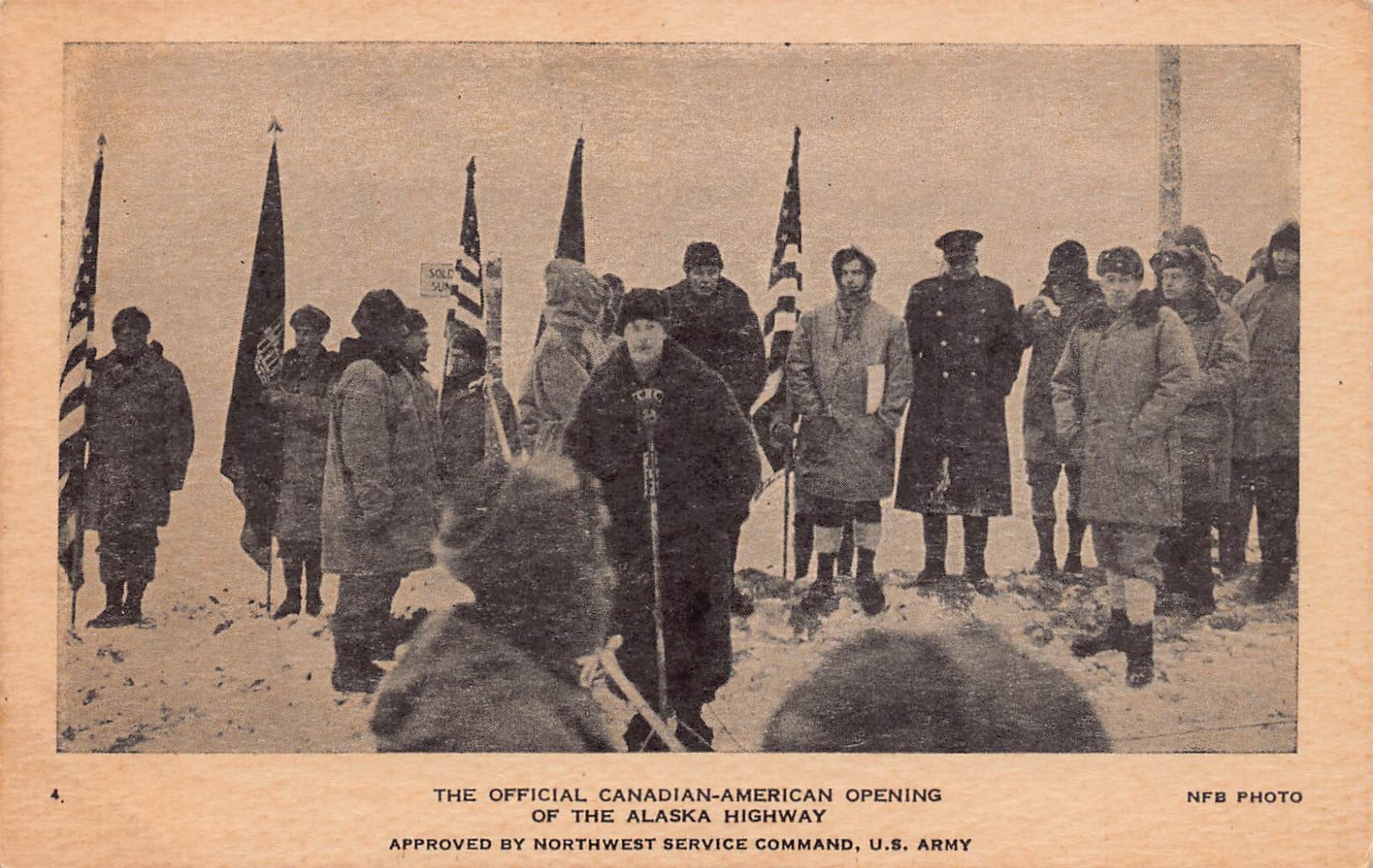 Alaska Official Canadian-American Opening Highway NW Service Command US Army PC