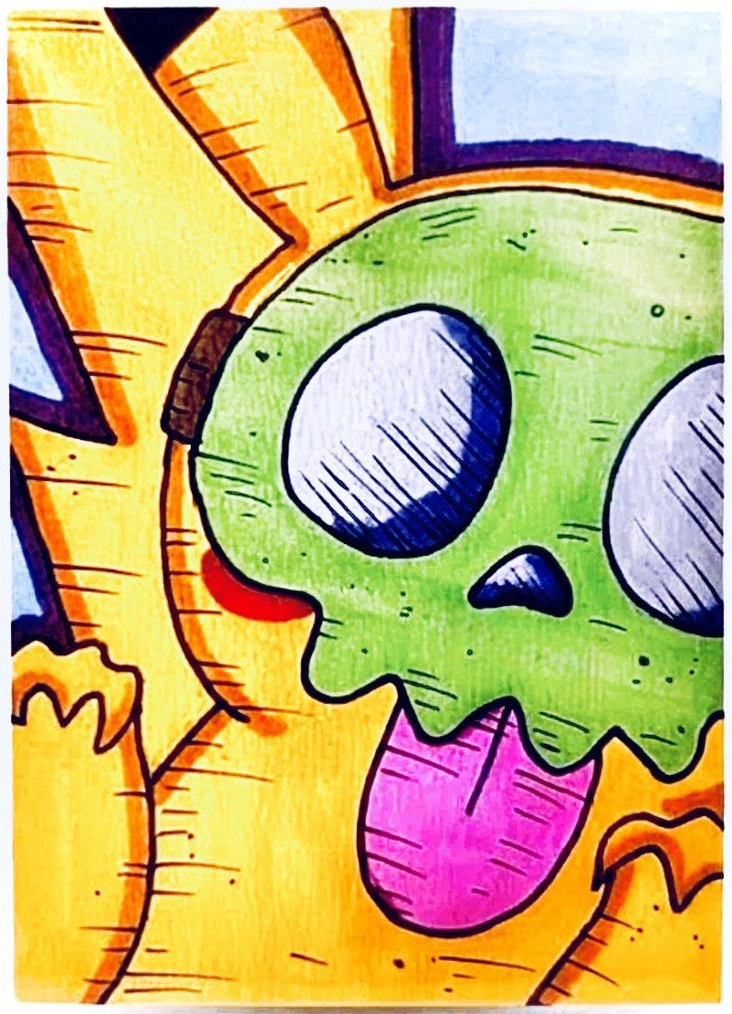 Pokémon: Halloween Pikachu - 1/1 Hand-Drawn Original Art Signed Sketch Card ACEO