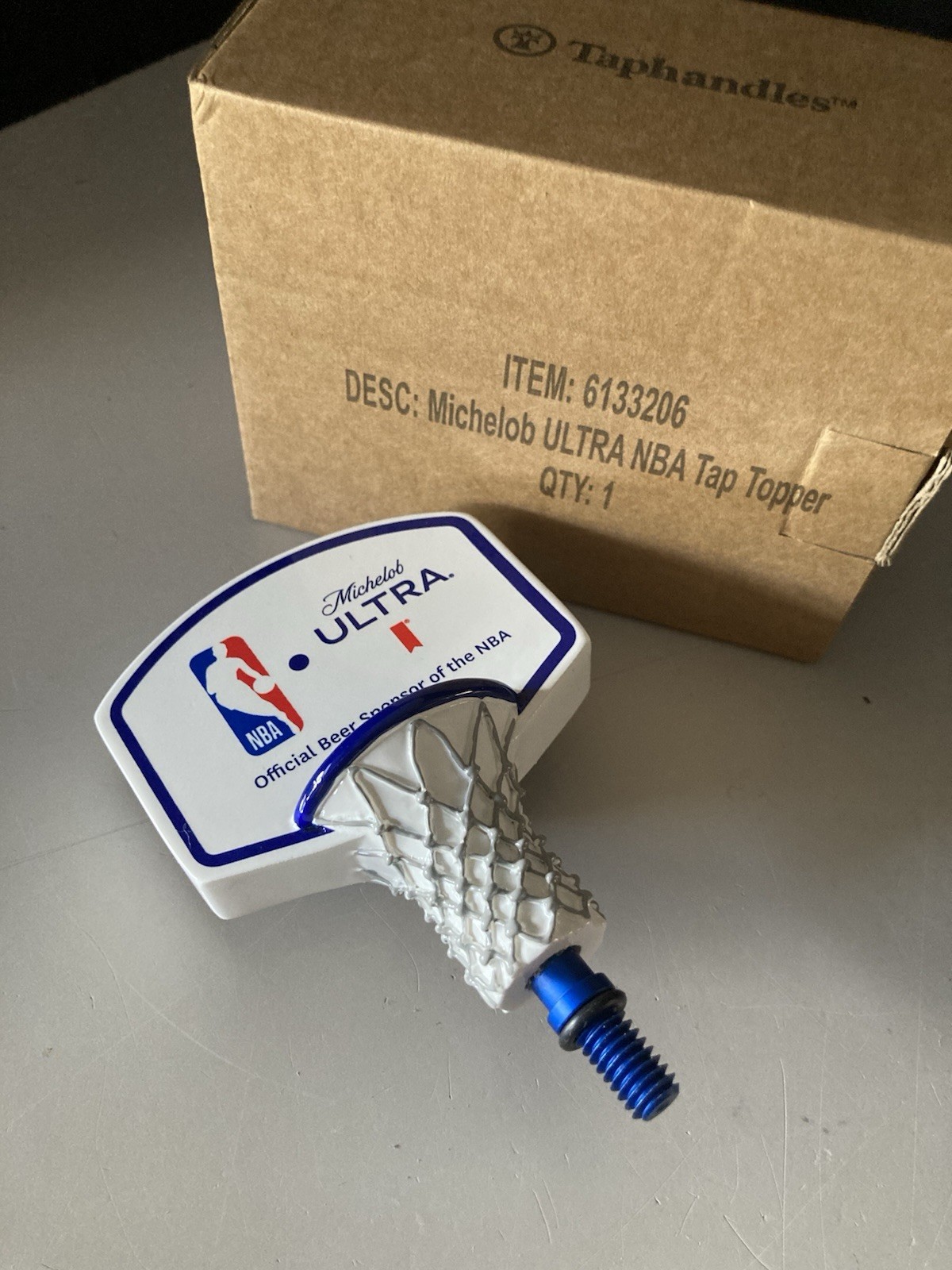 ✅ Michelob Ultra Basketball Beer Tap Handle Topper ONLY lot c7 Nib