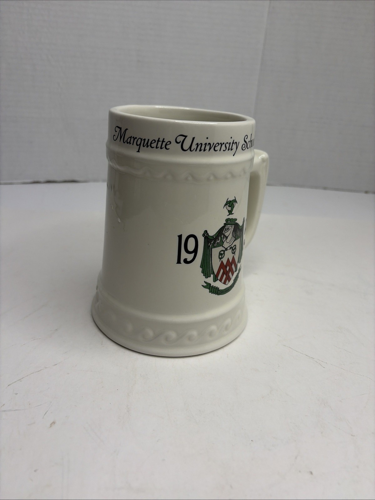 VTG 1958 Marquette University Mug/Stain By Nassau China Alpha Kappa Kappa