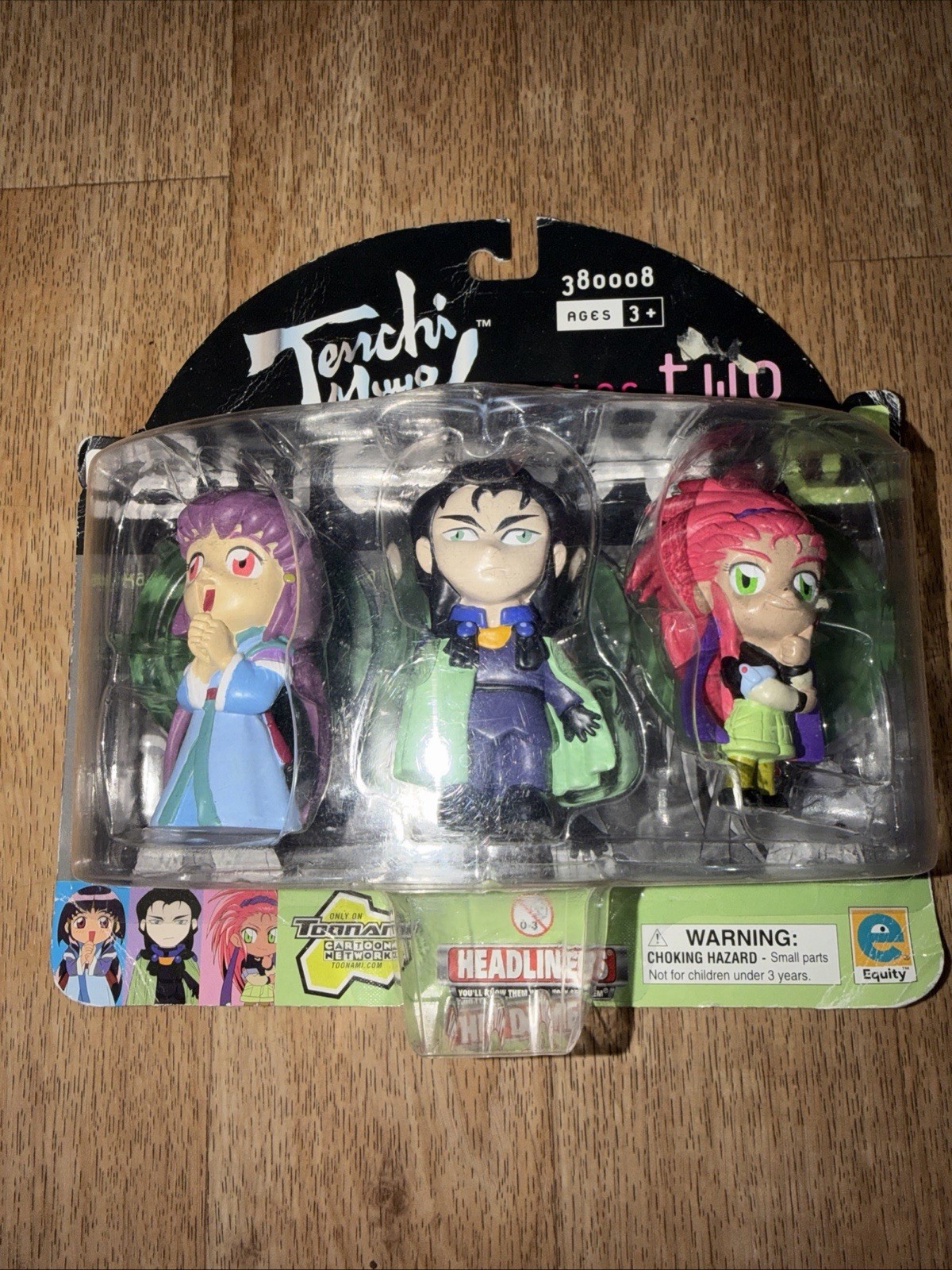 HEADLINERS TENCHI MUYO SERIES 2 CARTOON NETWORK PVC FIGURES SET/3 2001 TOONAMI