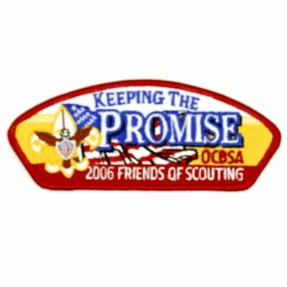 2006 Friends of Scouting Friendly Orange County Council CSP Patch CA Boy Scouts