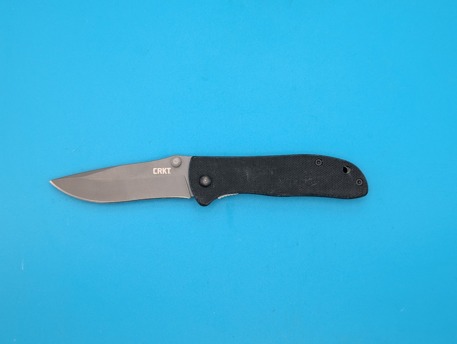 CRKT 6450K Drifter Folding Pocket Knife Plain Edge Frame Lock Black
