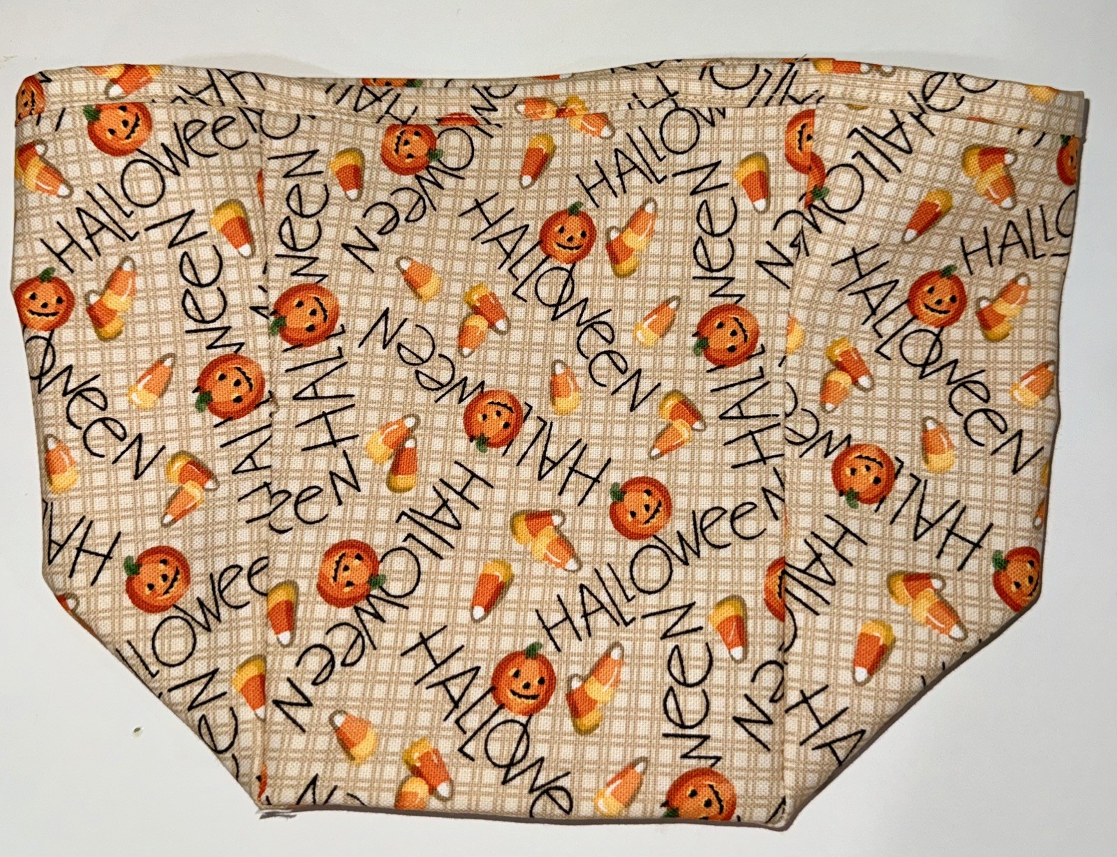Crazy Good Tall Tissue Basket Liner from Longaberger Happy Halloween fabric