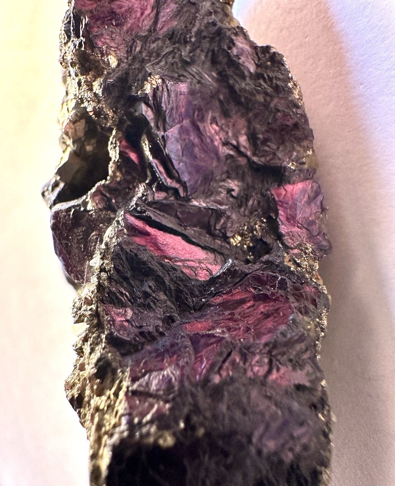 Hexagon Covellite Montana Leonard Mine Purple Crystal Mineral Specimen 173.3g