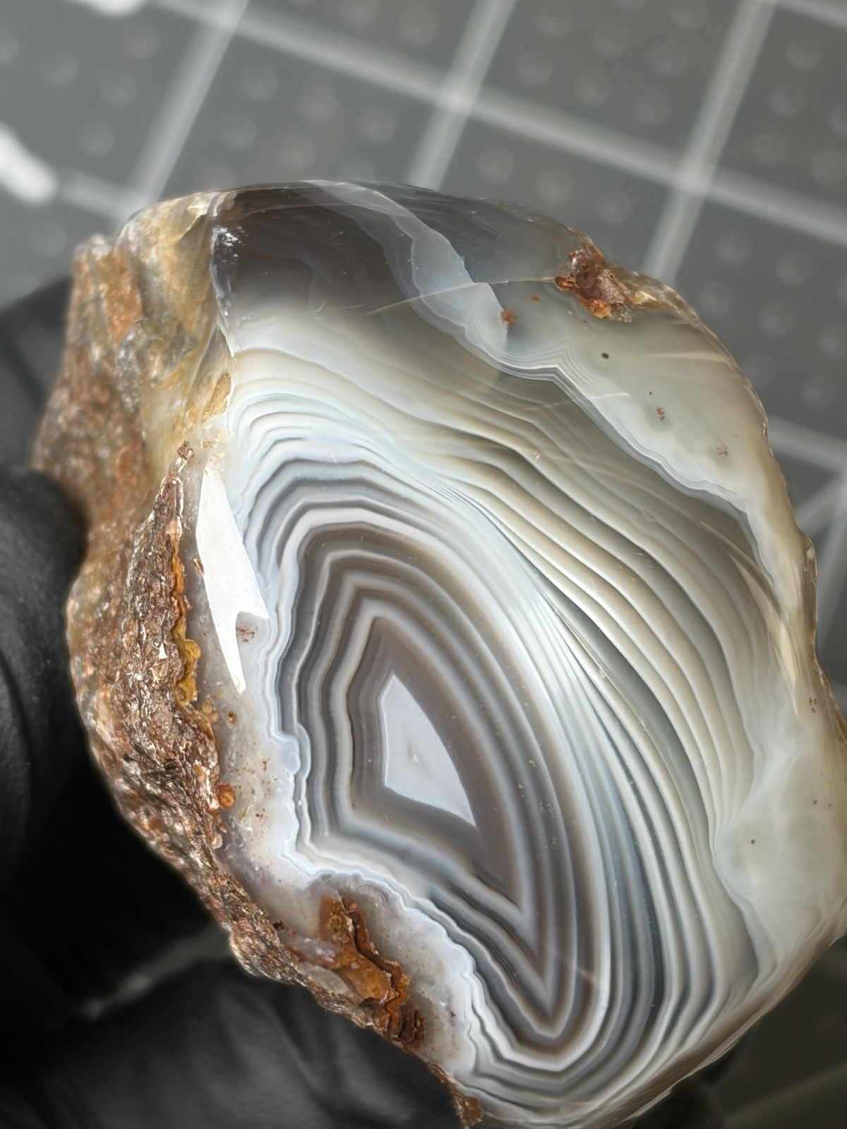 Beautiful Botswana Agate Dome Polished Banding Beautiful Botswana Agate Dome Polished Banding