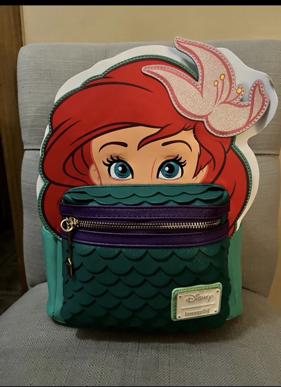 Loungefly Disney Princess The Little Mermaid Ariel Cosplay Mini Backpack NWT
