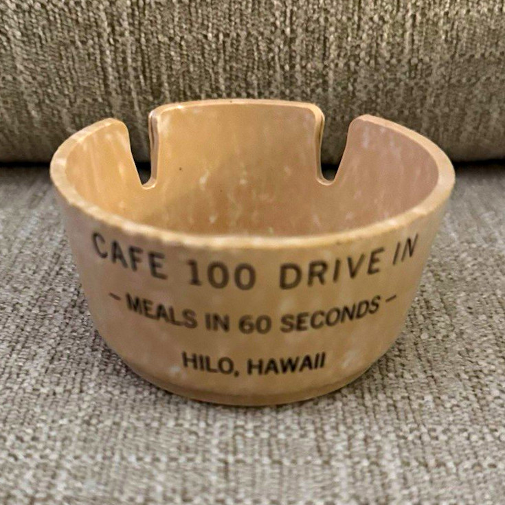 Vintage 1964 Cafe 100 Hilo Hawaii Drive In Rare - MINT - Hawaiiana Collectible