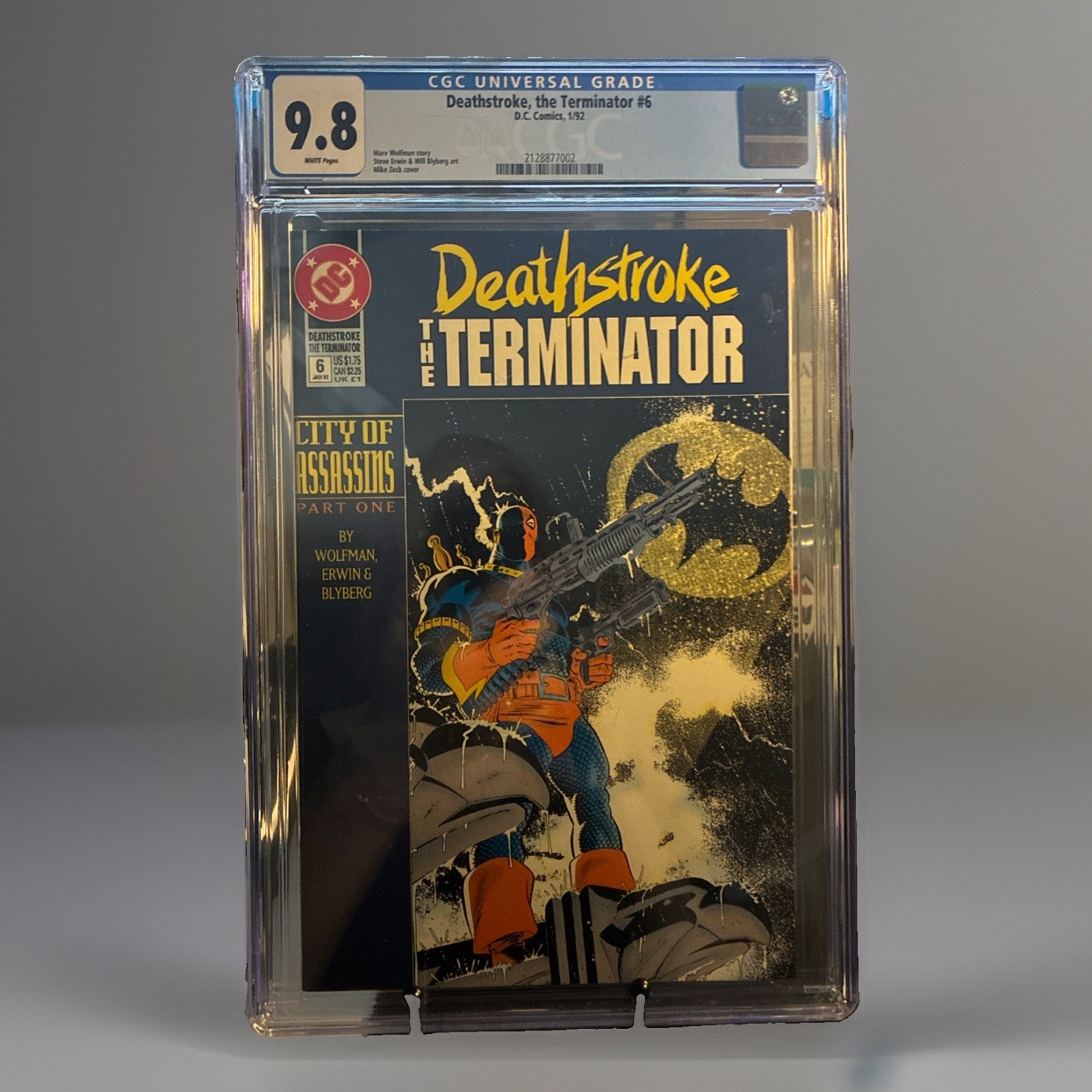 CGC  Grade 9.8 White Pages Deathstroke Terminator Number Six Part 1