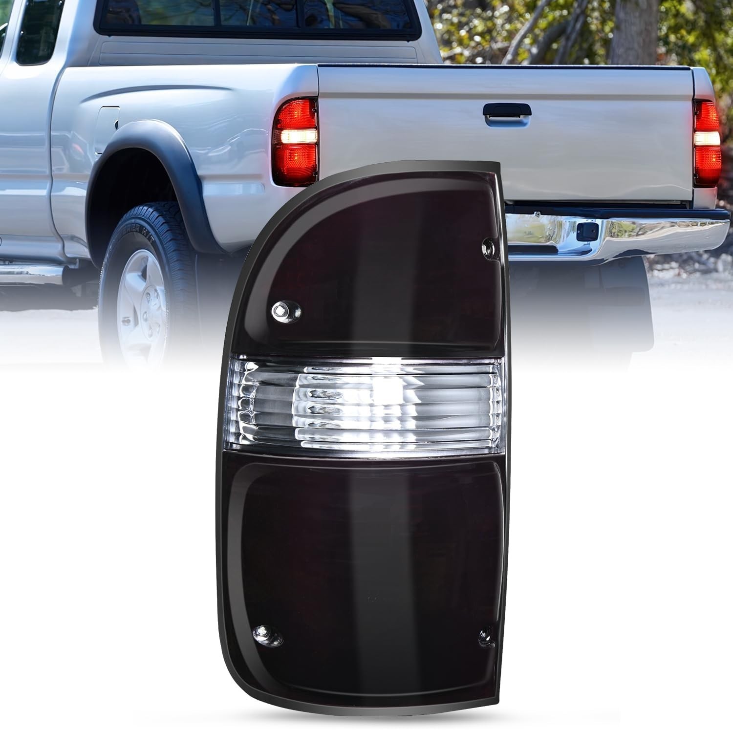 Nilight Taillight Assembly Compatible with 2001 2002 2003 2004 Toyota Tacoma Rea