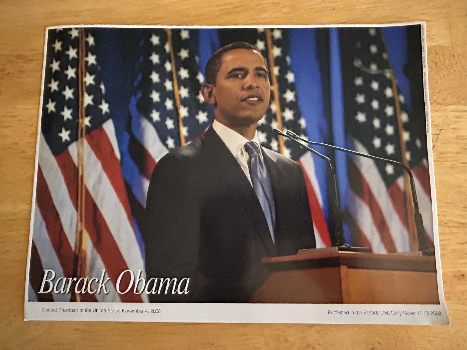 *NEW* Philly Daily News Rare PRESIDENT BARACK OBAMA 11/13/2008 Poster *NEW* Philly Daily News Rare PRESIDENT BARACK OBAMA 11/13/2008 Poster