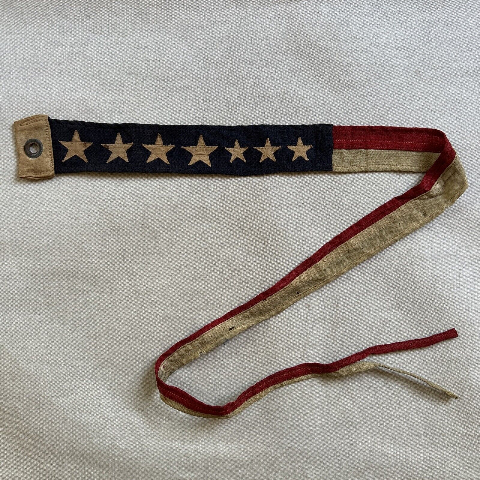 U.S. NAVY “7 Stars” COMMISSIONING PENNANT WWI-WWII ERA (1917-1945) Flag American