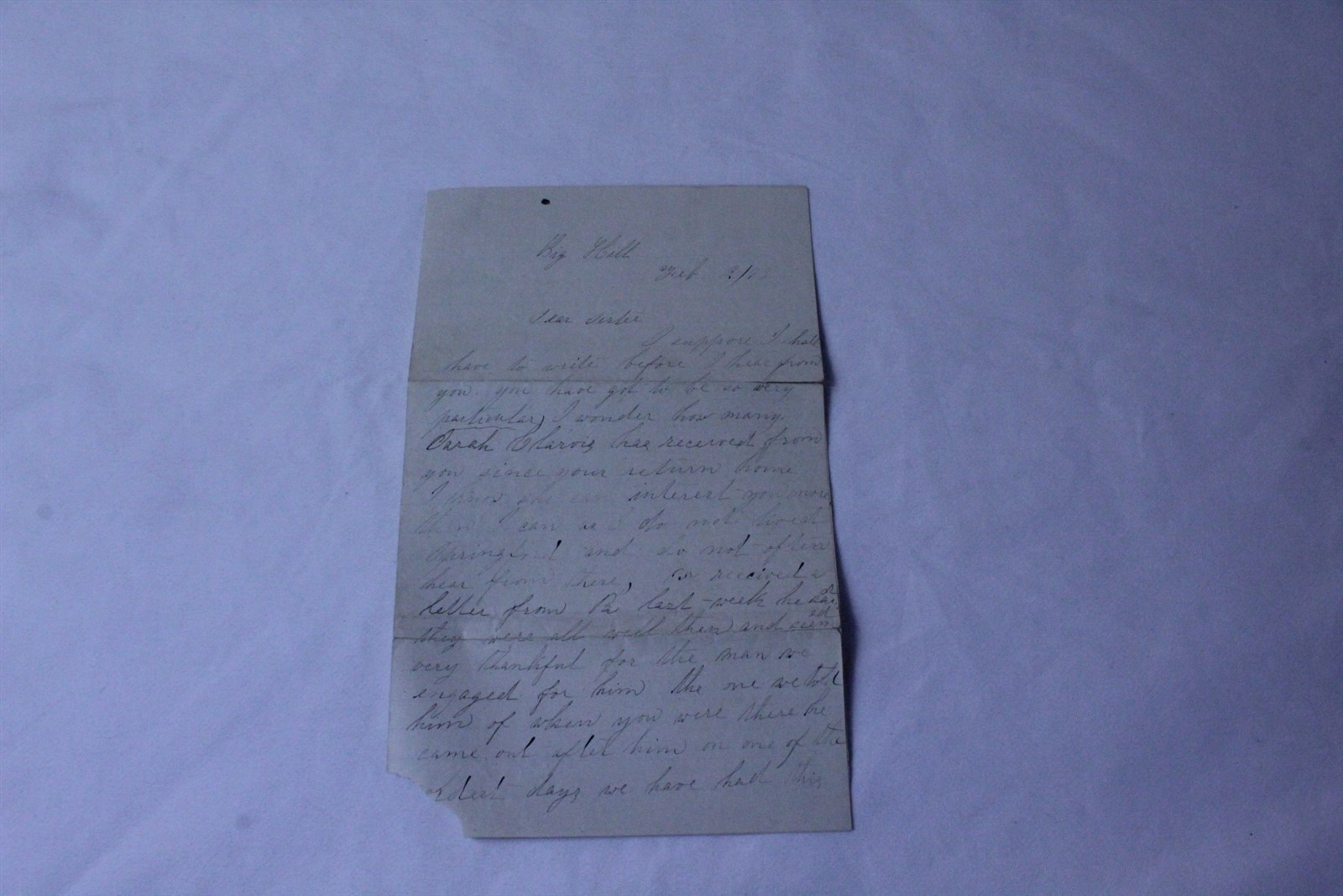 Hand Written 4 Page Letter 1873 Embossed on Letter Head Vintage Hand Written 4 Page Letter 1873 Embossed on Letter Head Vintage