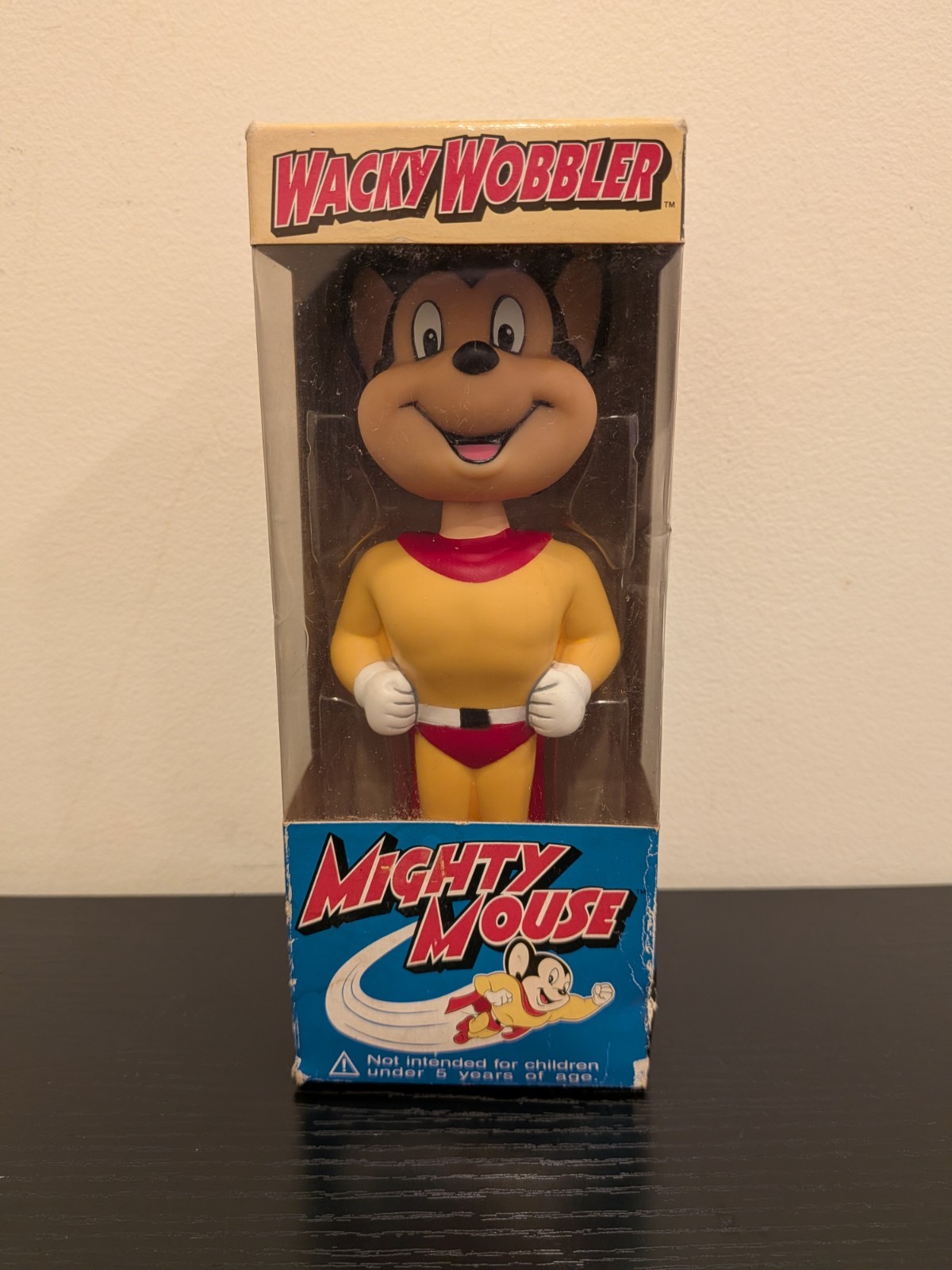 Funko Wacky Wobbler Bobblehead Mighty Mouse 2002 - New in Box - Nice Condition