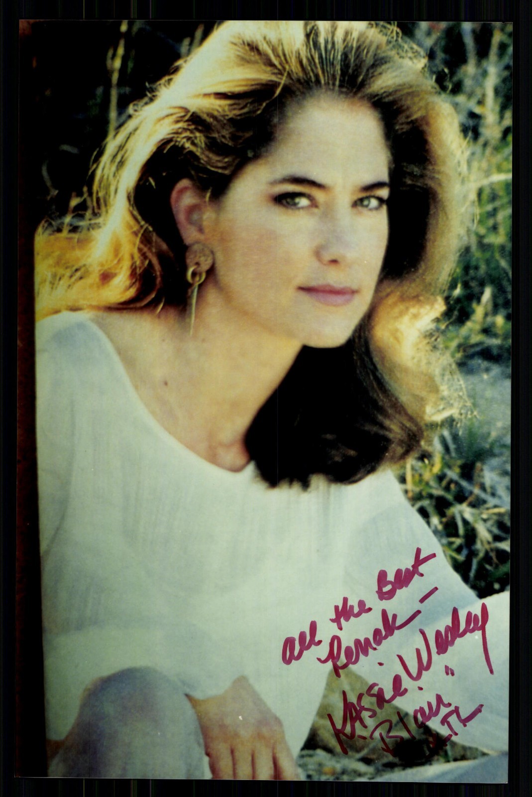 Kassie Wesley American Actress Original Signed + G 48836