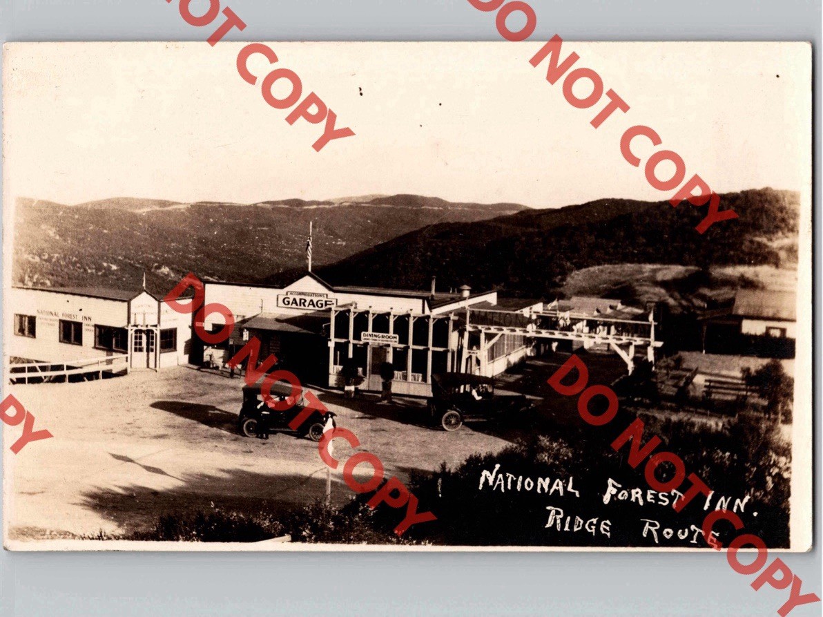 c1910 National Forest Inn Ridge Route CASTAIC California CA Los Angeles RPPC