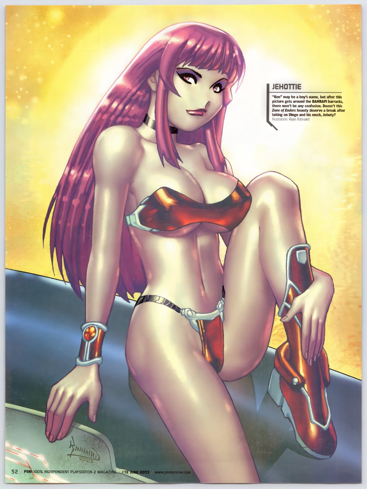 Zone Of Enders Ken Marinaris Swimsuit - Original Print Ad/Poster Promo Art 2003