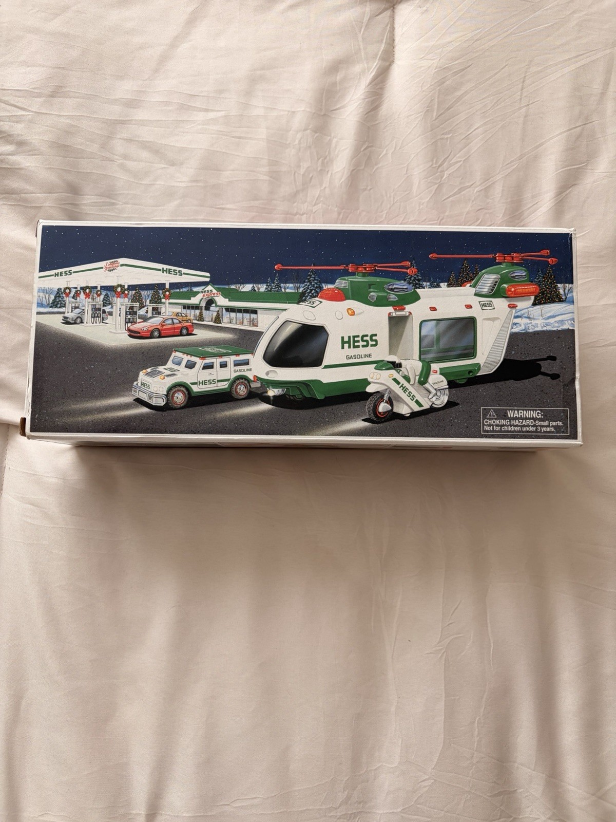 Hess Helicopter 2001 with Motorcycle and Cruiser New In Box (S5826) Vintage rare