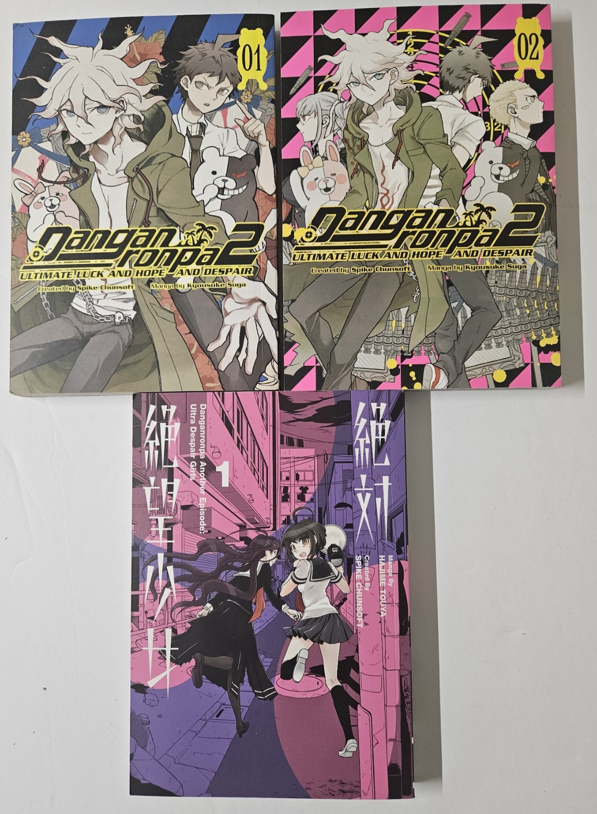 Danganronpa 2: Ultimate Luck and Hope and Despair Manga Vol 1-2 PLUS