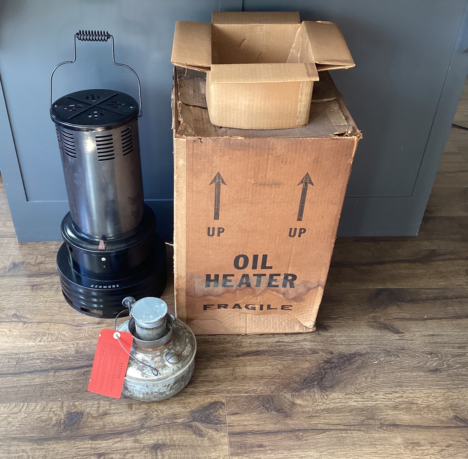 NOS NEVER USED Vintage Sears Kenmore Parlor Cabin Heater Stove Perfection Style