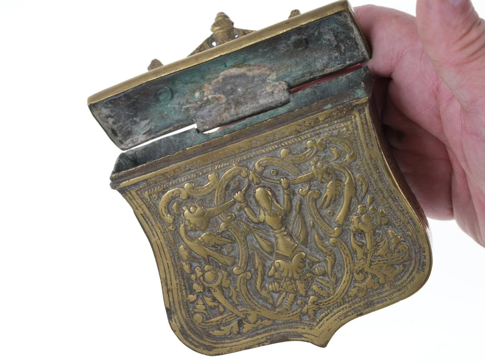 Antique Ottoman Empire Brass Cartridge box Antique Ottoman Empire Brass Cartridge box