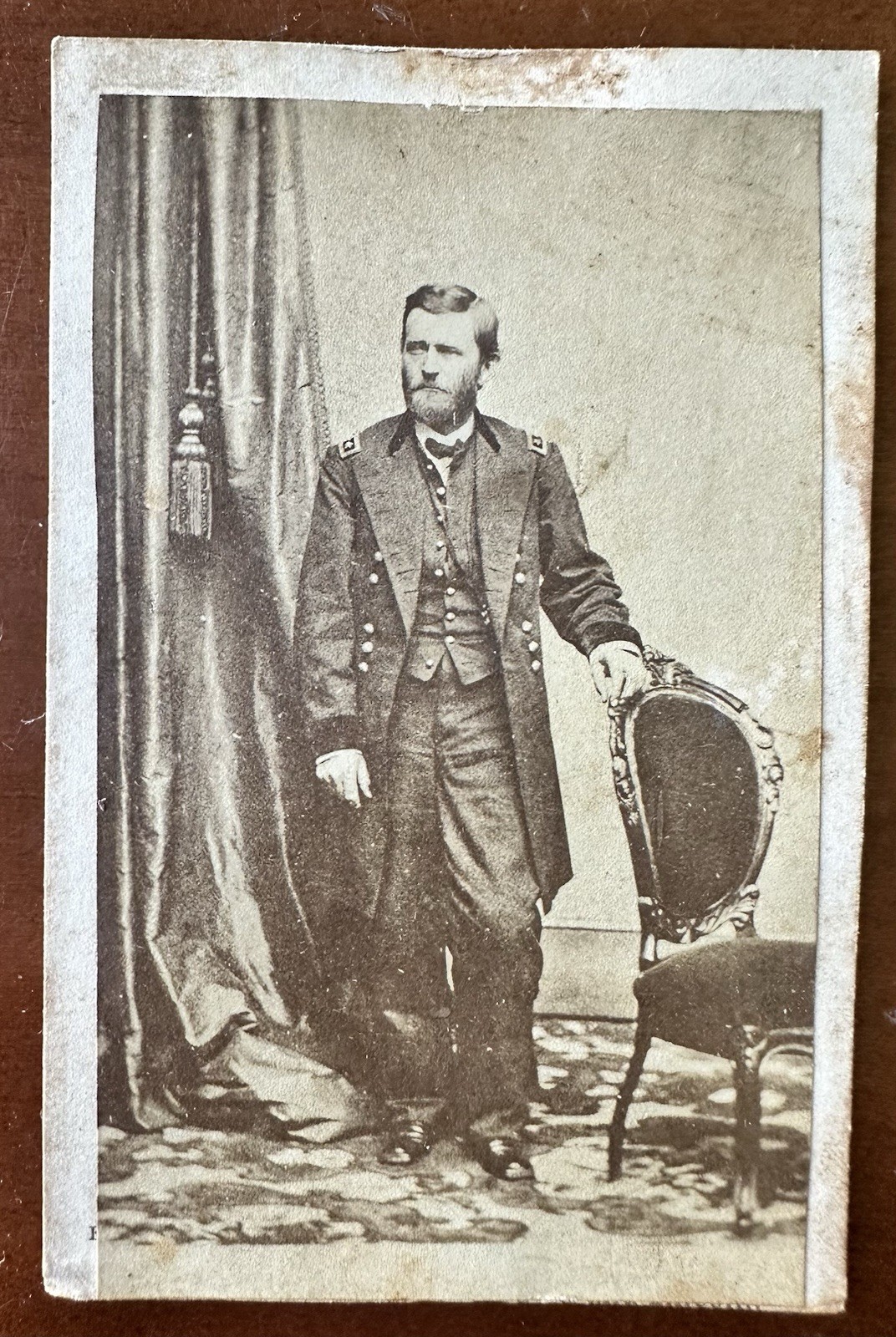 Rare Civil War CDV General Ulysses S GRANT Philadelphia Photographer 1860s Photo