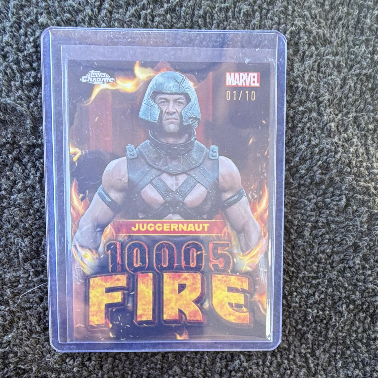 Topps 2025 Topps Chrome Marvel Deadpool & Wolverine Juggernaut F0-4 01/10 ALPHA 