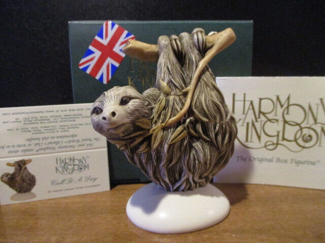 Harmony Kingdom Call It A Day Sloth and Baby UK Made Box Figurine SGN 
