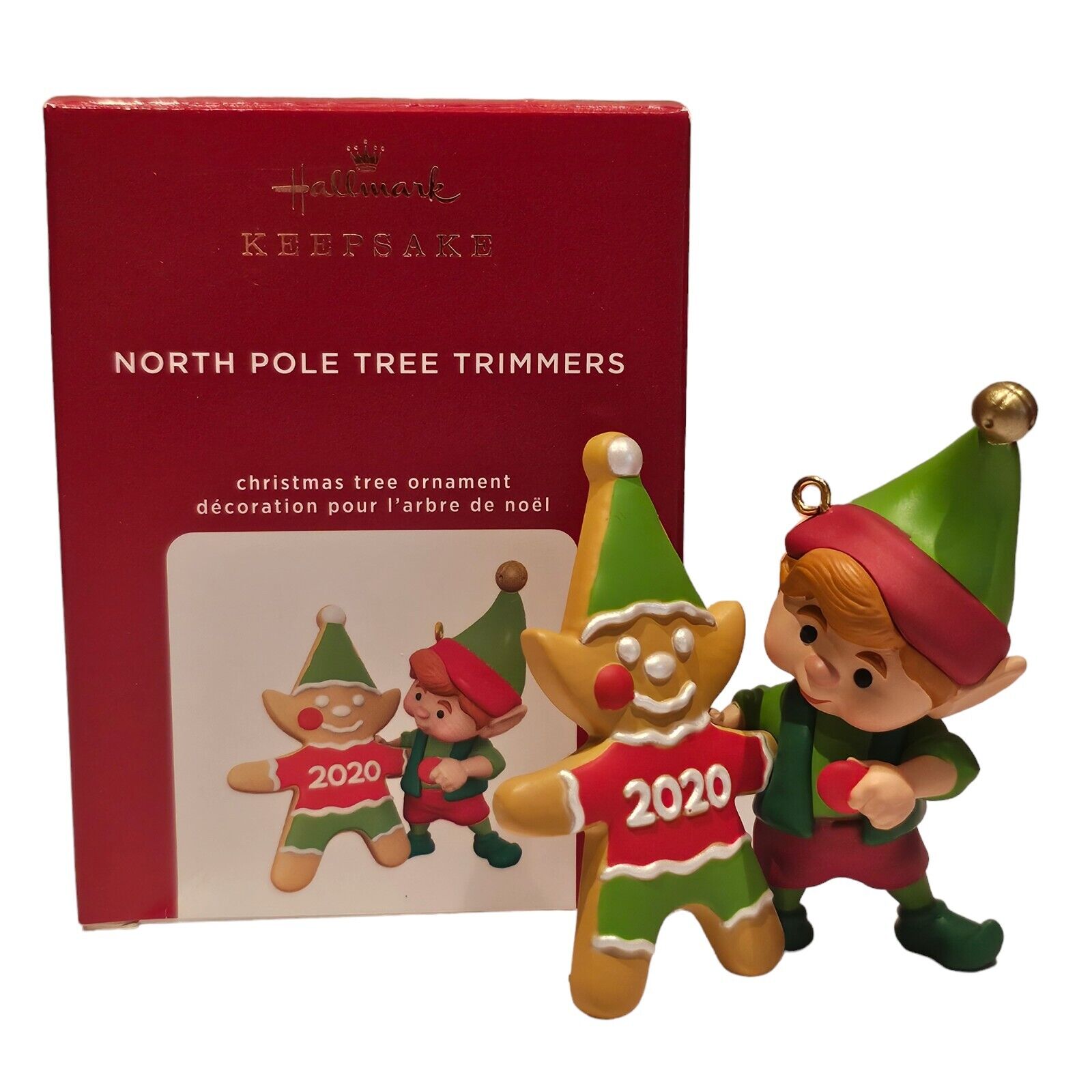 2020 Hallmark North Pole Tree Trimmers Elf 8th in the Series Christmas Ornament