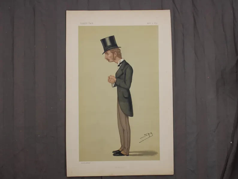 Antique Vanity Fair Caricature April 5 1879 \