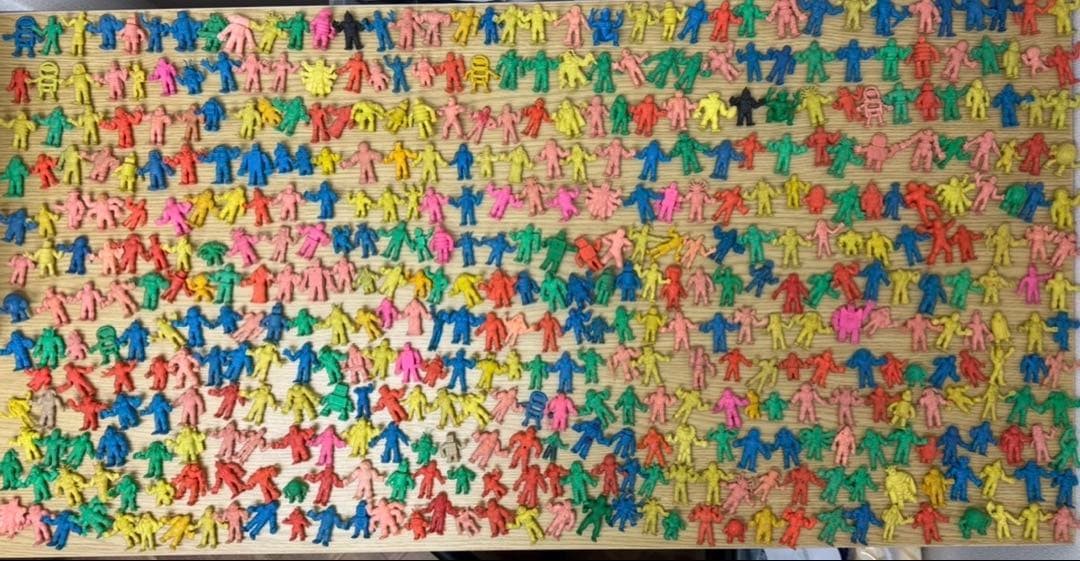 Kinnikuman Eraser Lot 490 Figures Vintage Second-Hand