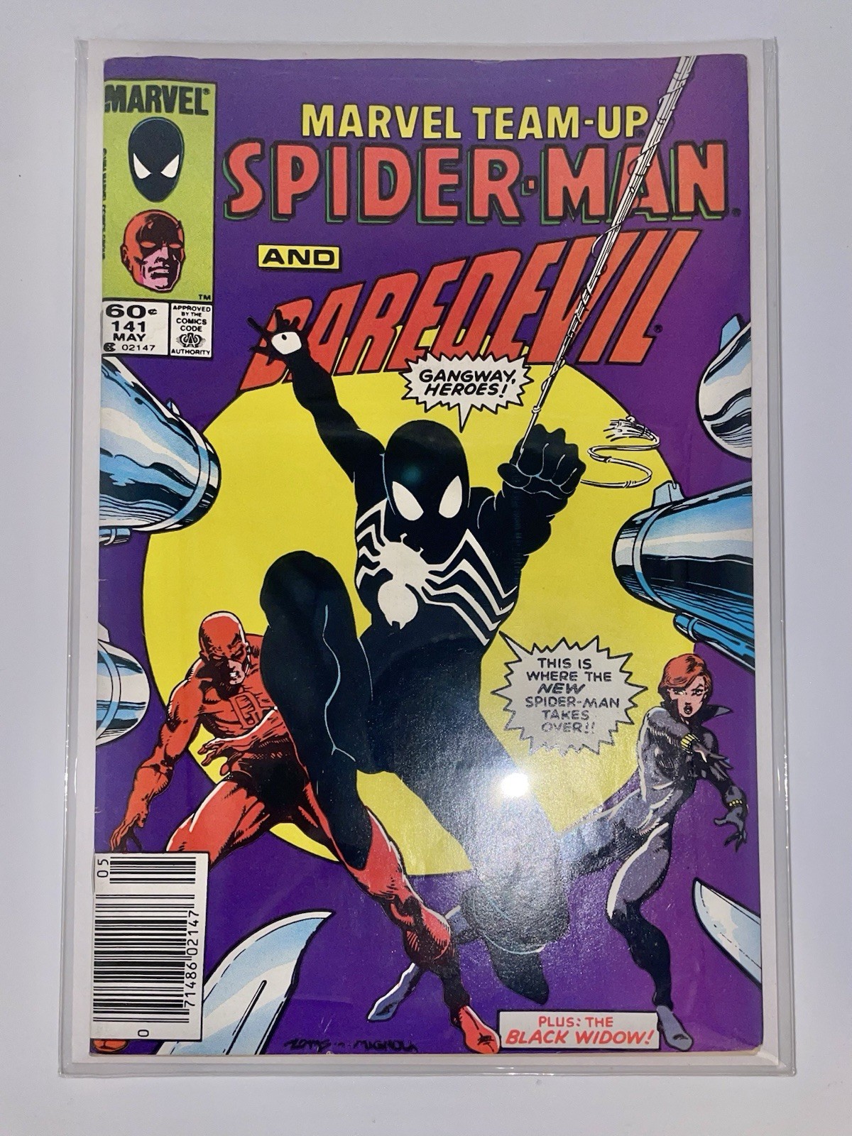 Marvel Team-Up #141 Nice Midgrade 2nd Appear Black Costume Spider-Man Newsstand