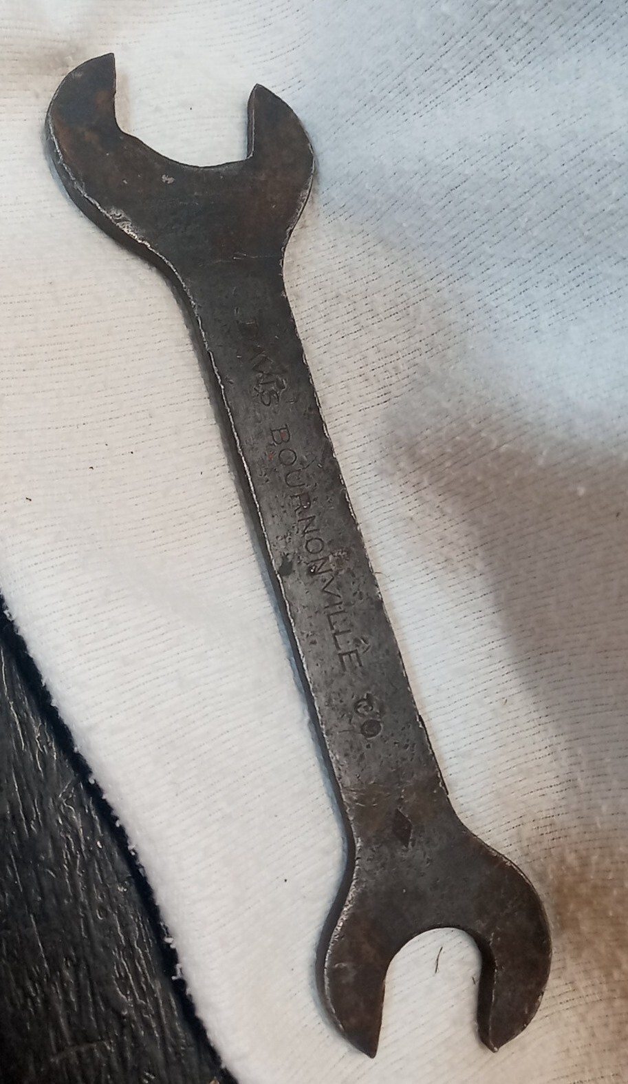 Vintage Open End Davis Bournonville Co. # 262 wrench, used, 