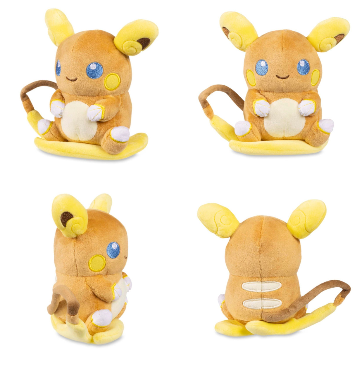 POKEMON CENTER - Alolan Raichu Pokémon Dolls Cute Plush - 6 In. - New