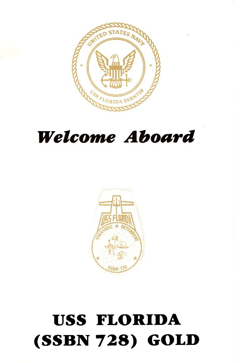 USS Florida SSBN 728 (Gold Crew) Welcome Aboard pamphlet