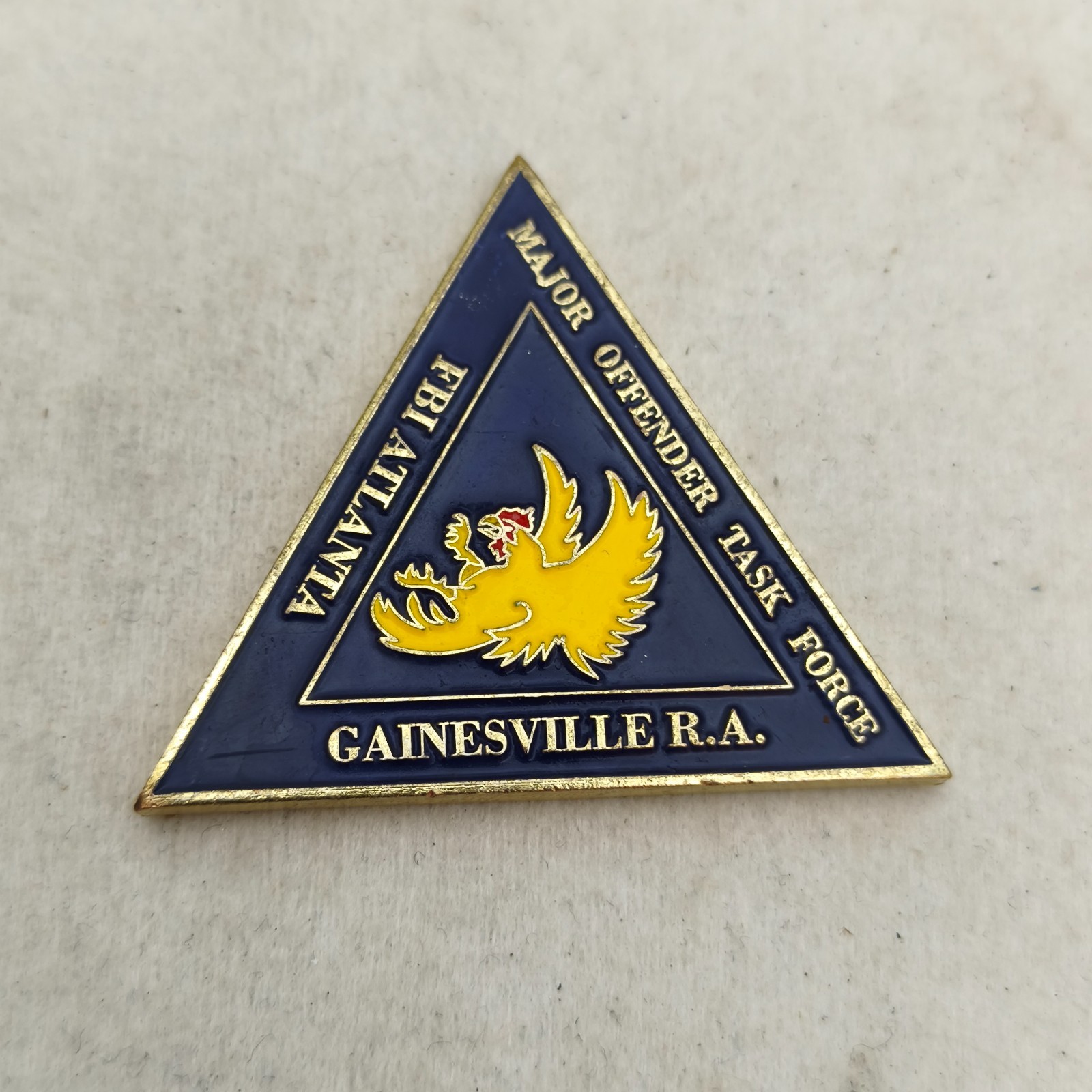 US FBI Justice Major Offender Task Force Gainesville R.A. Challenge Coin
