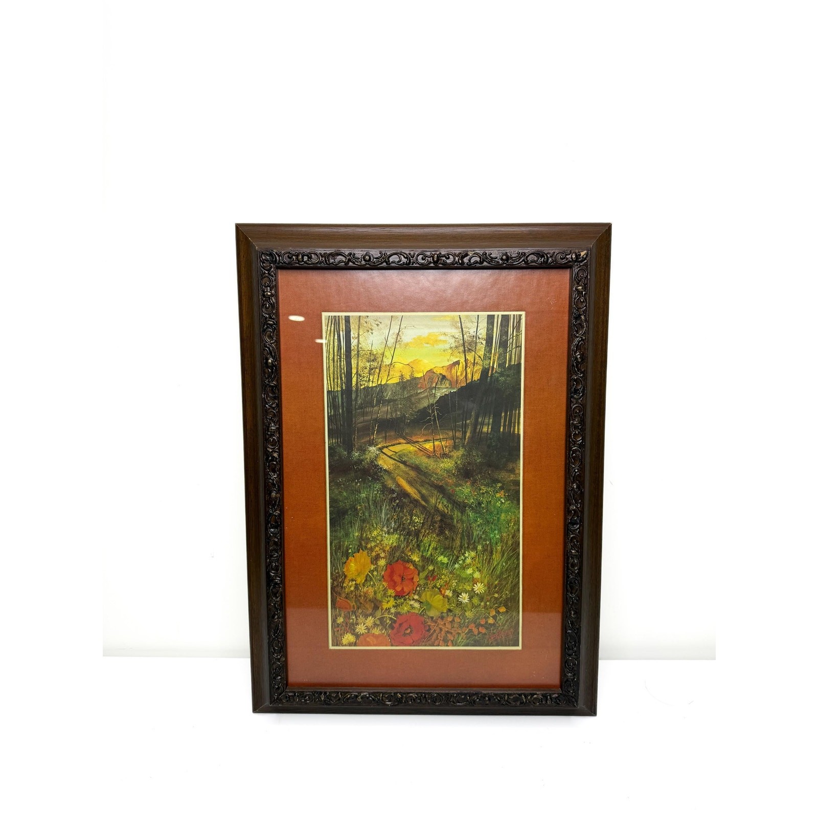 Beautiful Vintage Gary Jenkins Framed Redwoods Print - Keep The Green