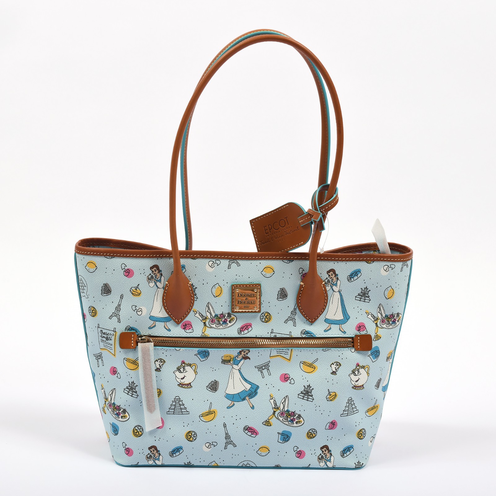 Disney Dooney & Bourke EPCOT Food & Wine 2021 Beauty & Beast Tote NWT