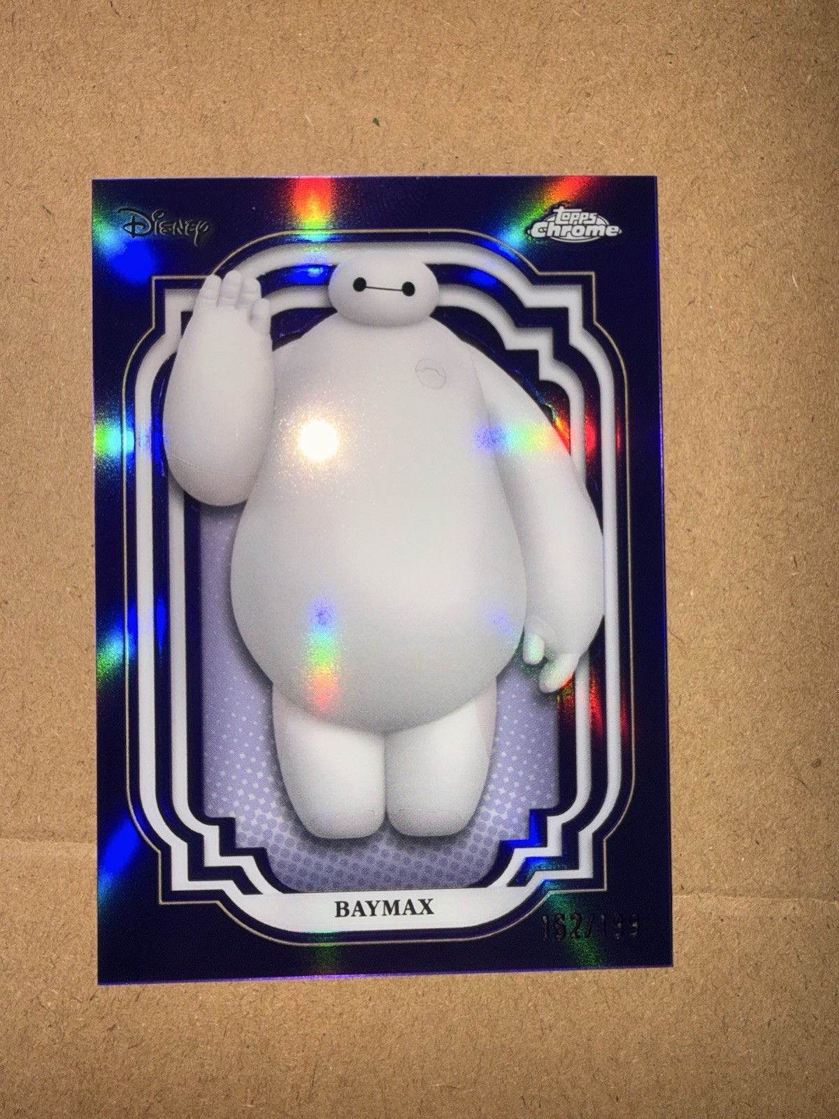 2024 Topps chrome Disney Baymax  Purple Refractor 162/199, Big Hero Six