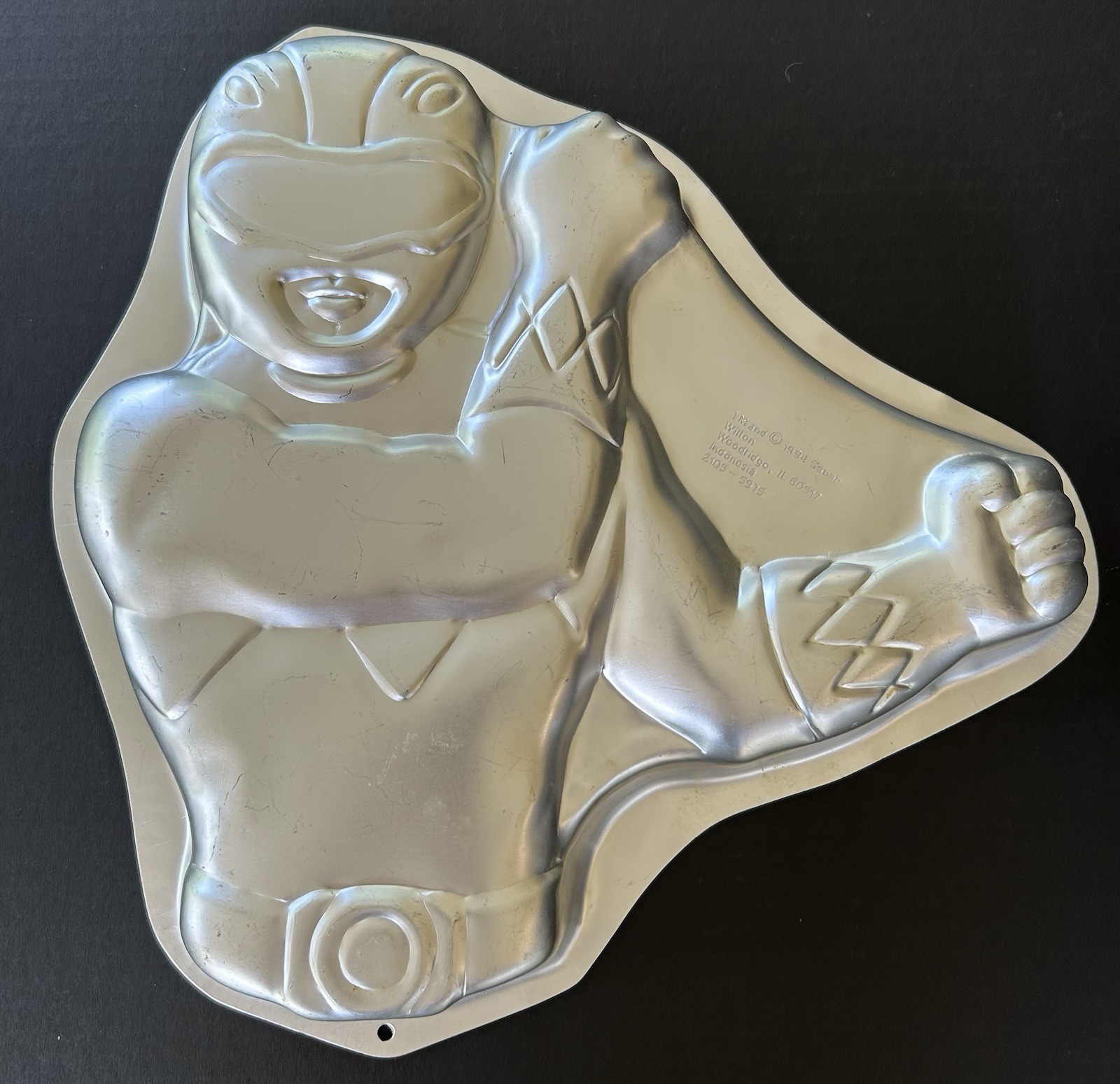 Wilton Aluminum Cake Pan Power Rangers Vintage 1994