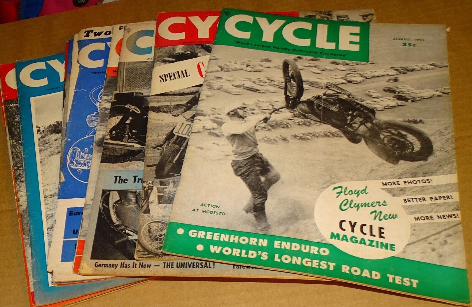 1953 CYCLE (Motorcycle magazine) Complete Year - 12 issues