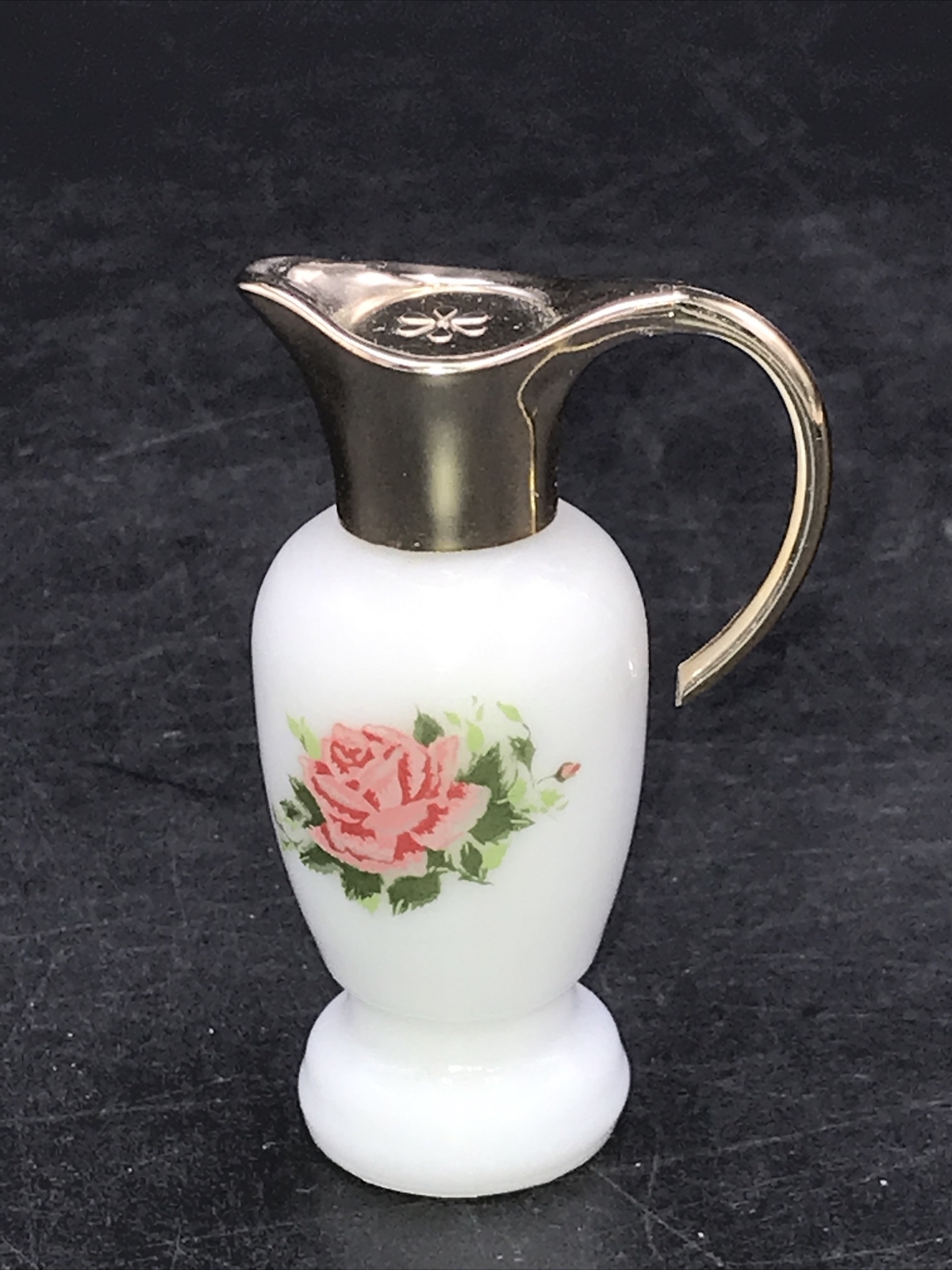 Avon MINI Parisian Garden Milk Glass Pitcher Style Avon MOONWIND COLOGNE 1970s Avon MINI Parisian Garden Milk Glass Pitcher Style Avon MOONWIND COLOGNE 1970s