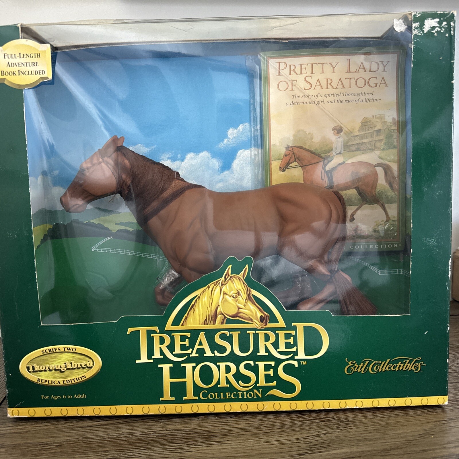 Ertl Treasured Horses 1997 Vtg Collection Thoroughbred Series Two Pretty Lady