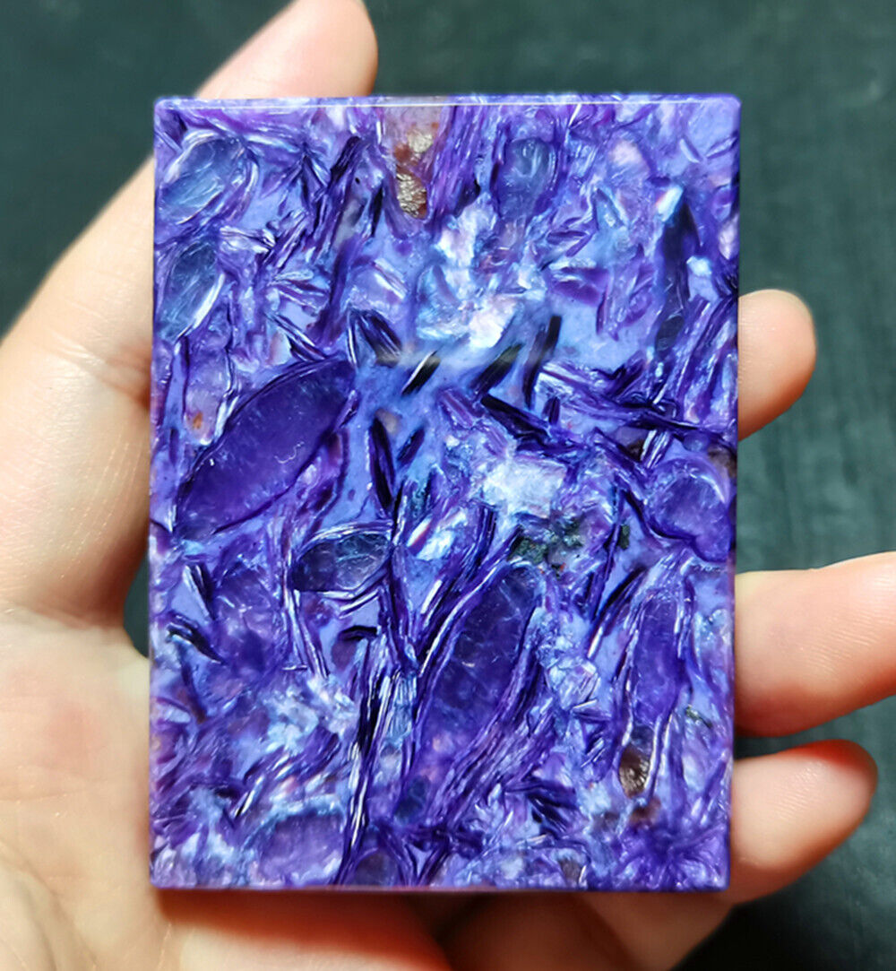 46.9G Natural Charoite Crystal Healing Polished Section Specimen Delicate WYY654