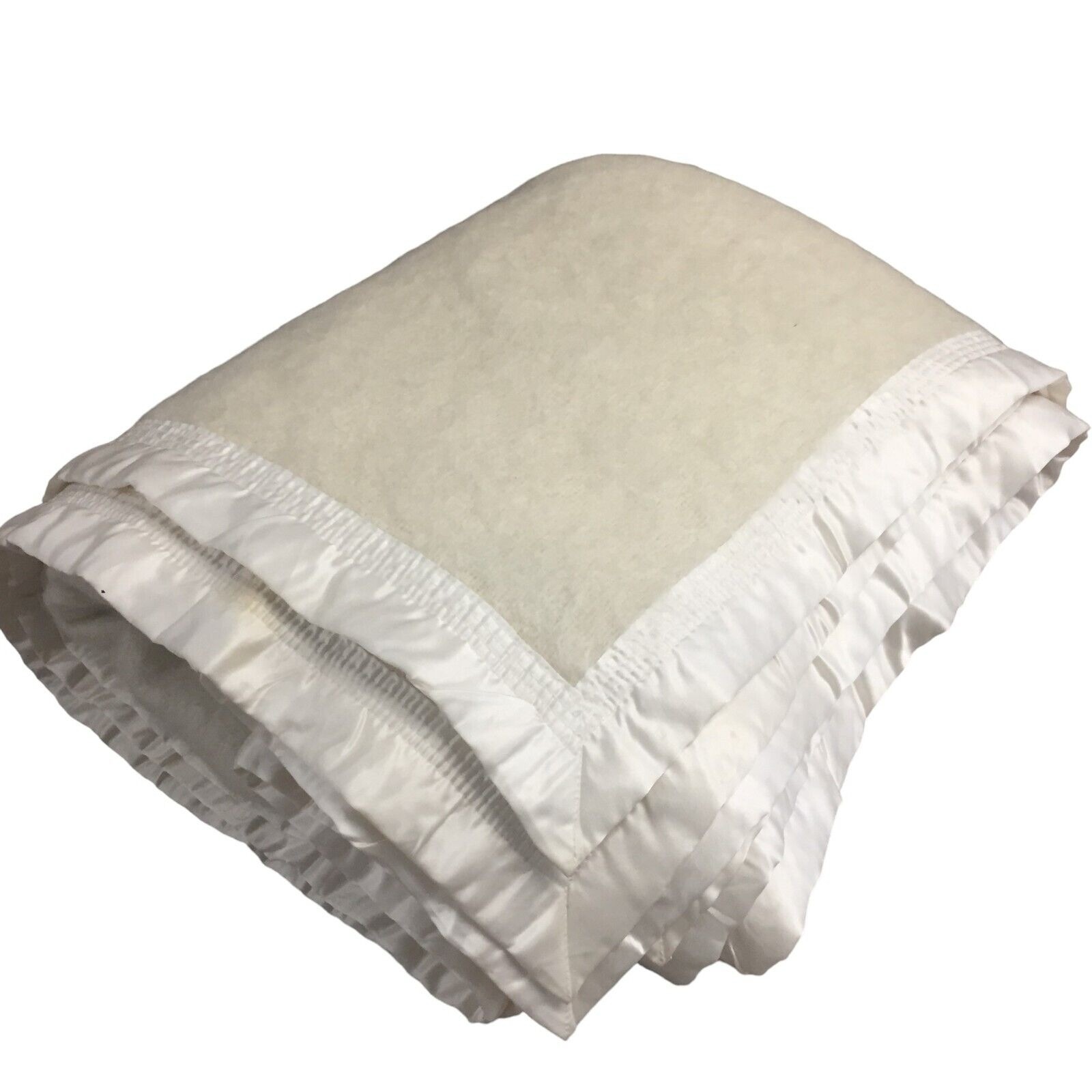 Ivory Pure Mohair Wool King Blanket RARE Luxury From ST. ALBANS Australia
