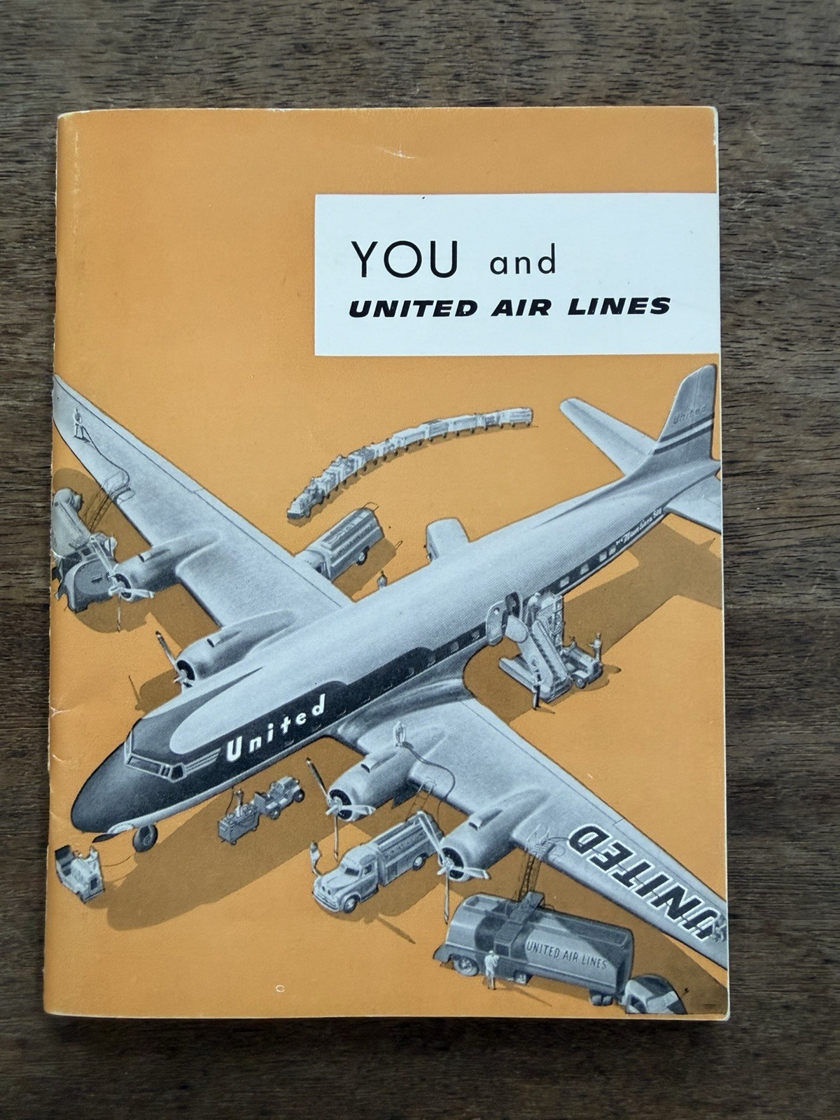 1965 United Air Lines Employee Handbook You and United Vintage Airline Ephemera