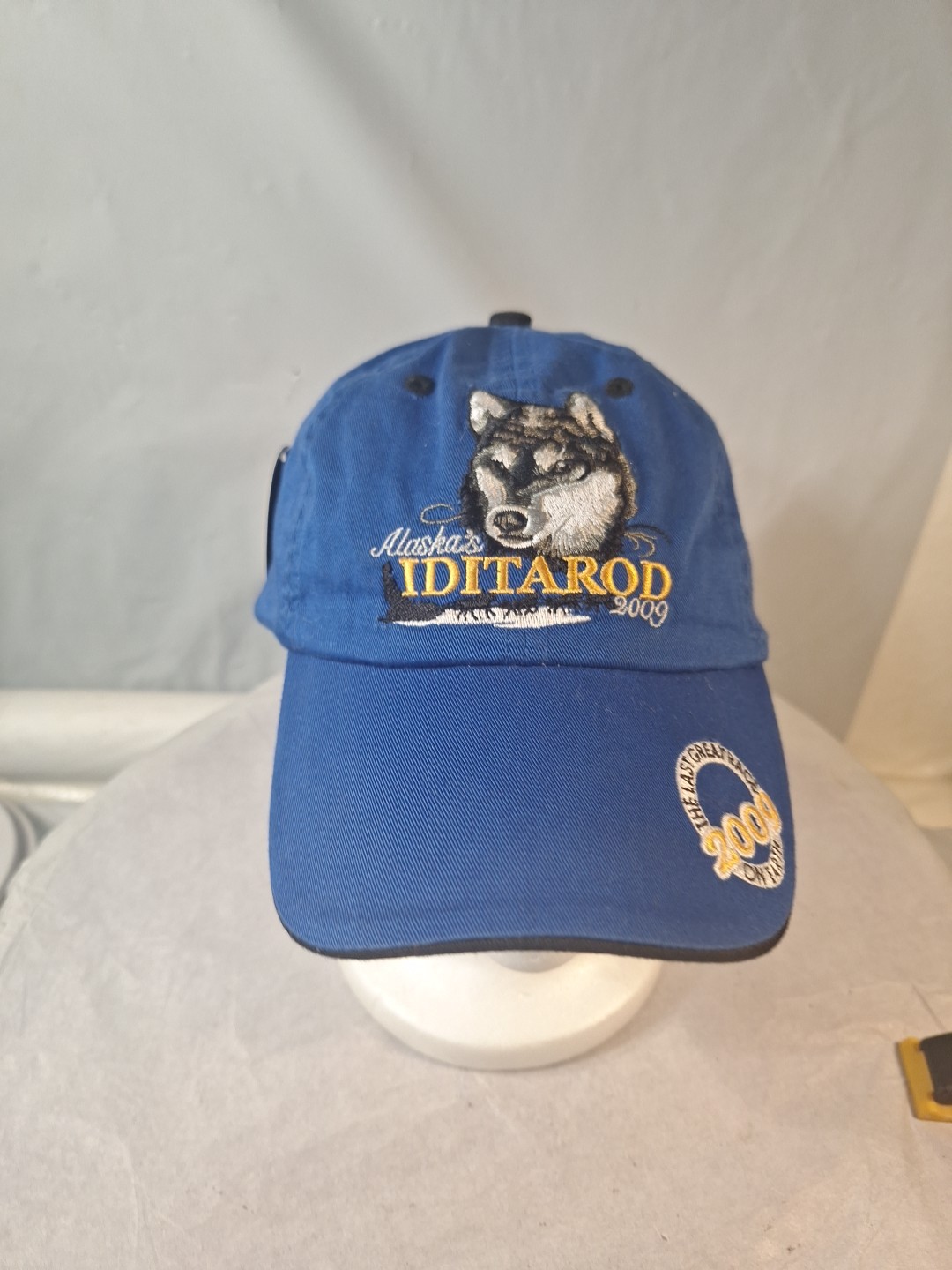 Iditarod Baseball Cap OS Black New Vintage Alaska 2009 Sled Dog Race Hat