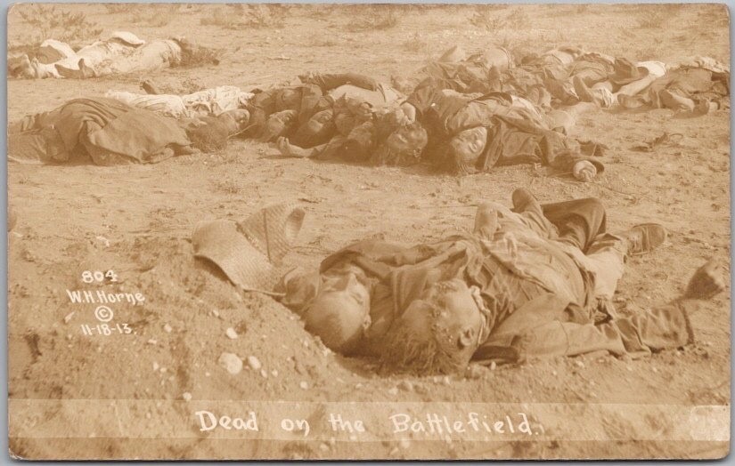 1913 MEXICAN BORDER WAR Postcard 