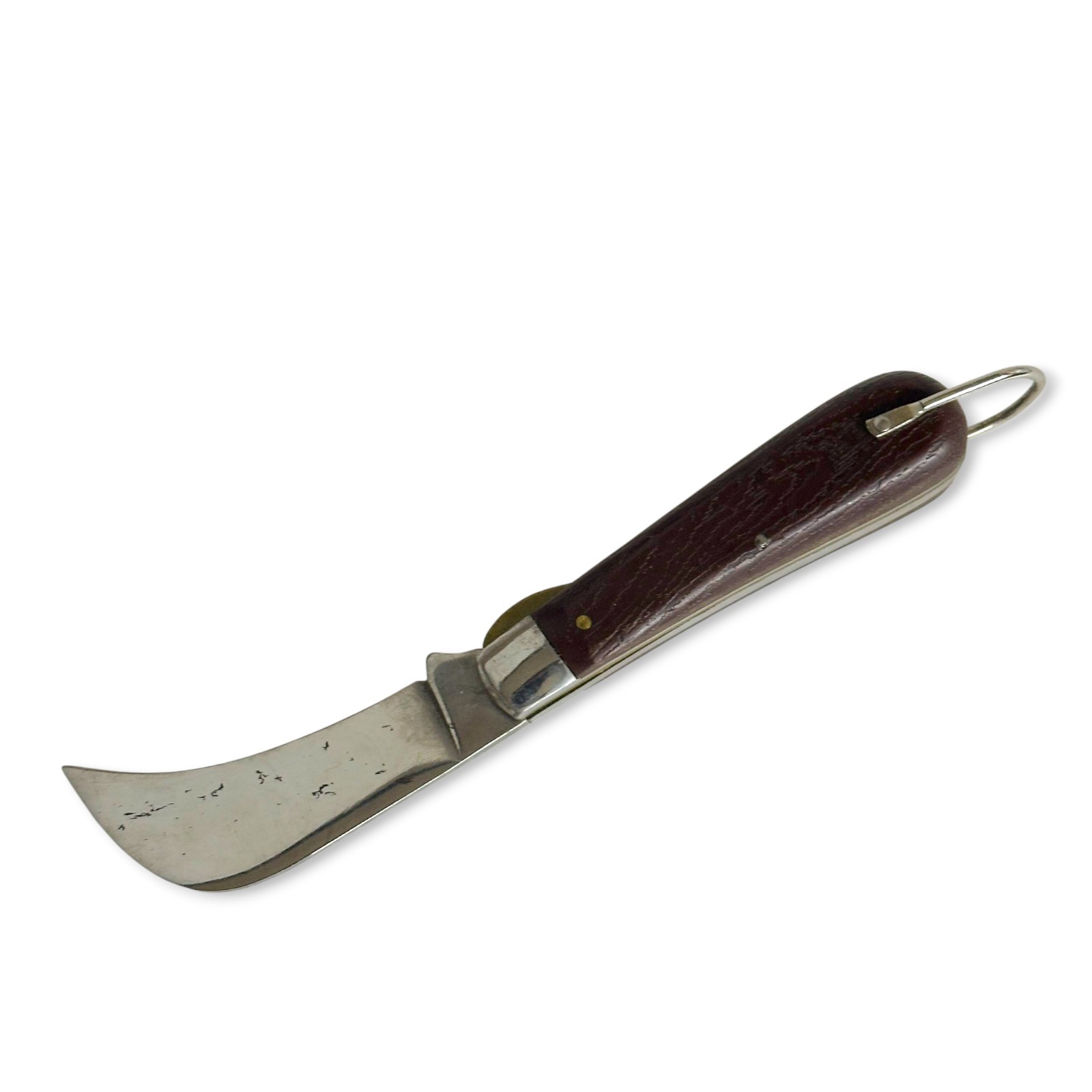 Vintage Utica Hawkbill Pruner Single Blade Folding Linerlock Pocket Knife - NOS