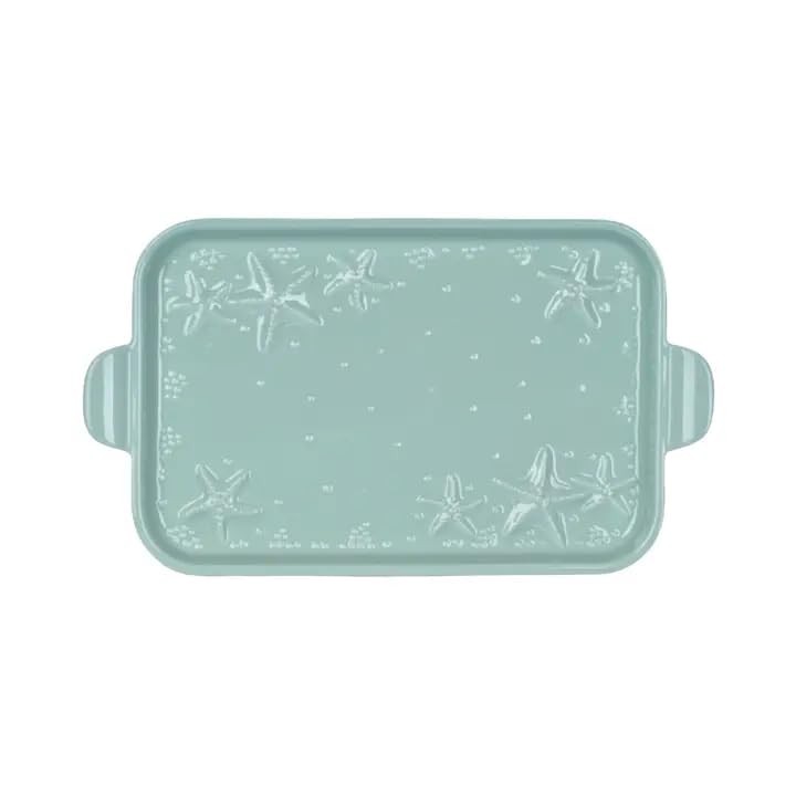 Temp-tations Stoneware 11x7 Platter, Trivet/Board, 5 Designs, Coastal